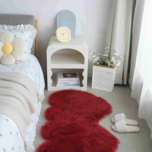 FAUX FUR Rug DOUBLE HEART FAUX FUR Rug DOUBLE HEART