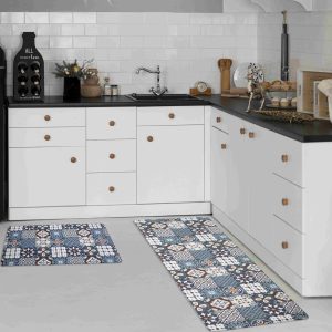 KITCHEN MATS Cushioned Anti Fatigue 2 PC Set Design K1 KITCHEN MATS Cushioned Anti Fatigue 2 PC Set Design K1