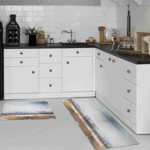 KITCHEN MATS Cushioned Anti Fatigue 2 PC Set Design K11 KITCHEN MATS Cushioned Anti Fatigue 2 PC Set Design K11