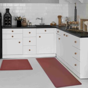 KITCHEN MATS Cushioned Anti Fatigue 2 PC Set Design K12 KITCHEN MATS Cushioned Anti Fatigue 2 PC Set Design K12