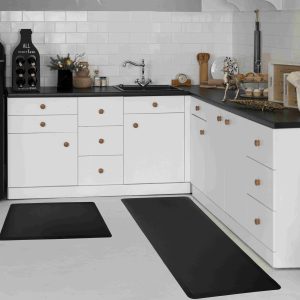 KITCHEN MATS Cushioned Anti Fatigue 2 PC Set Design K14 KITCHEN MATS Cushioned Anti Fatigue 2 PC Set Design K14