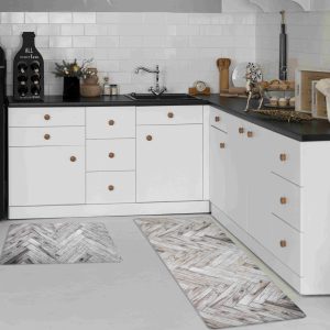 KITCHEN MATS Cushioned Anti Fatigue 2 PC Set Design K3 KITCHEN MATS Cushioned Anti Fatigue 2 PC Set Design K3