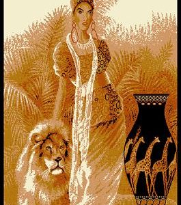 STAR Rug DESIGN 1108 Lady With Lion STAR Rug DESIGN 1108 Lady With Lion