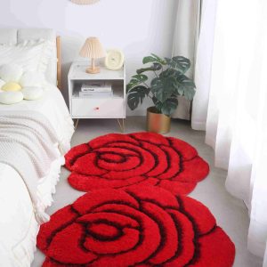 FAUX FUR Rug DOUBLE ROSE FAUX FUR Rug DOUBLE ROSE