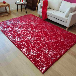 TIMMY-S SHAGGY Rug TD3396-B2-RED+SILVER TIMMY-S SHAGGY Rug TD3396-B2-RED+SILVER