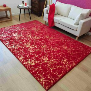 TIMMY-S SHAGGY Rug TD3396-B5-RED+GOLD TIMMY-S SHAGGY Rug TD3396-B5-RED+GOLD