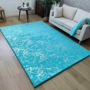 TIMMY-S SHAGGY Rug TD3396-B7-TEAL+SILVER TIMMY-S SHAGGY Rug TD3396-B7-TEAL+SILVER