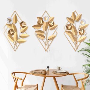 Metal Wall Art Decor Sculpture Set Design W363 Metal Wall Art Decor Sculpture Set Design W363